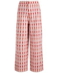 Never Fully Dressed - Marina Marra Printed Cotton Trousers - Lyst
