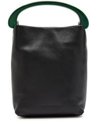 Dries Van Noten - Crisp Leather Top Handle Bag - Lyst