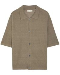 FRAME - Textured-Knit Linen And Silk-Blend Shirt - Lyst