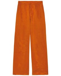 Delos - Avra Wide-Leg Cupro Trousers - Lyst