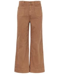 FRAME - Utility Cropped Straight-leg Jeans - Lyst