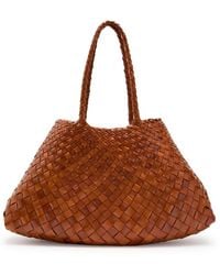Dragon Diffusion - Santa Croce Big Woven Leather Tote Bag - Lyst