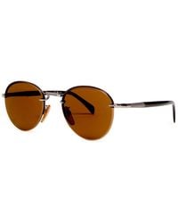 David Beckham - Rimless Round-Frame Sunglasses - Lyst