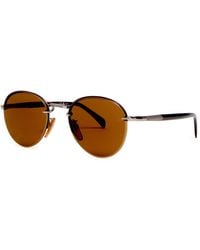 David Beckham - Rimless Round-Frame Sunglasses - Lyst