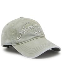 Acne Studios - Logo-Embroidered Cotton Cap - Lyst