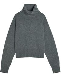 Extreme Cashmere - N°434 Crop Xtra Roll-Neck Cashmere Jumper - Lyst