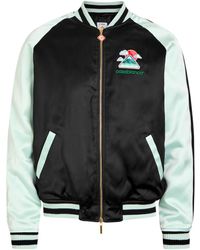 CASABLANCA - Quilted Colour-Block Satin Track Jacket - Lyst
