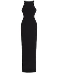 Balmain - Crystal-Embellished Crepe Gown - Lyst