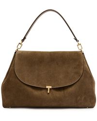 TOTEME - T-Lock Suede Top Handle Bag - Lyst