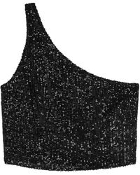 In the mood for love - Elin One-Shoulder Sequin Top - Lyst
