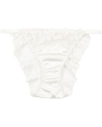 Fleur Of England - Daisy Floral-embroidered Briefs - Lyst