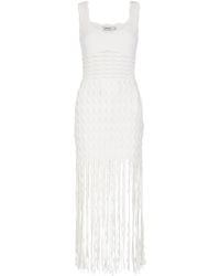 Jonathan Simkhai - Brionne Scalloped Knit Midi Dress - Lyst