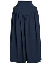 A.W.A.K.E. MODE - Basque Pleated Wide-Leg Wool-Blend Trousers - Lyst