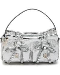 Acne Studios - Multipocket Micro Metallic Leather Top Handle Bag - Lyst