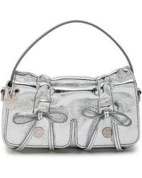 Acne Studios - Multipocket Micro Metallic Leather Top Handle Bag - Lyst