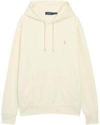 Polo Ralph Lauren - Logo-Embroidered Hooded Cotton Sweatshirt - Lyst