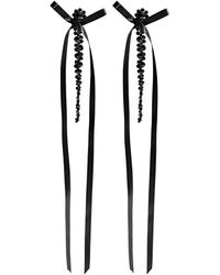 Simone Rocha - Bow Beaded Drop Earrings - Lyst