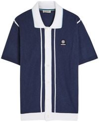 Sandbanks - Knit Striped Cotton-Blend Shirt - Lyst