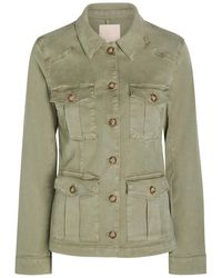 PAIGE - Stacey Stretch-Denim Jacket - Lyst