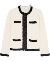 Tory Burch - Kendra Sequin-embellished Wool-blend Jacket - Lyst