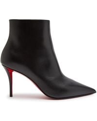 Christian Louboutin - Miss Z Booty 80 Leather Ankle Boots - Lyst