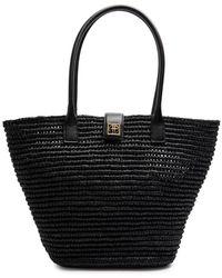 Anine Bing - Lou Woven Raffia Tote - Lyst