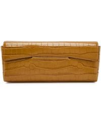 TOTEME - Crocodile-Embossed Leather Clutch - Lyst