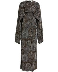 Rabanne - Embellished Cape Gown - Lyst
