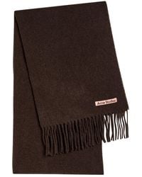 Acne Studios - Canada Skinny Fringed Wool Scarf - Lyst