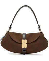 Ganni - Kat Suede Shoulder Bag - Lyst