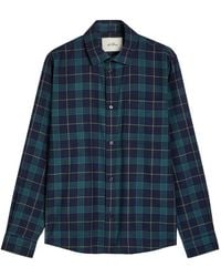 Les Deux - Lennon Checked Cotton Overshirt - Lyst