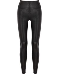 Spanx - Faux Stretch-Leather Leggings - Lyst