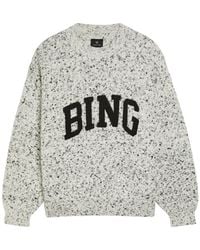 Anine Bing - Sydney Logo-Appliquéd Knit Jumper - Lyst