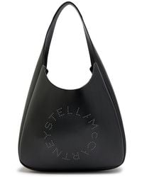 Stella McCartney - Logo Large Faux Leather Shoulder Bag - Lyst
