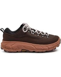 Hoka One One - Tor Summit Nubuck Leather Sneakers - Lyst