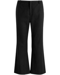 Vince - Linen-Blend Cropped Trousers - Lyst