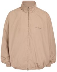Acne Studios - Logo-Print Cotton-Poplin Jacket - Lyst