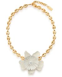 Chloé - Bloom Flower Brass Choker - Lyst
