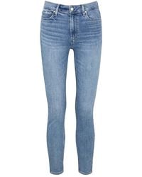 PAIGE - Hoxton Ankle Skinny Jeans - Lyst