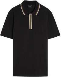 Paul Smith - Striped-Trim Stretch-Cotton Polo Shirt - Lyst