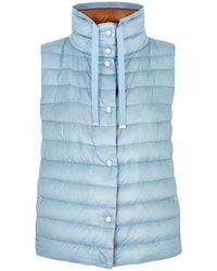 Herno - Ultralight Reversible Quilted Shell Gilet - Lyst