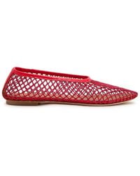 STAUD - Alba Woven Ballet Flats - Lyst