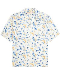 Marni - Logo-print Cotton-poplin Shirt - Lyst