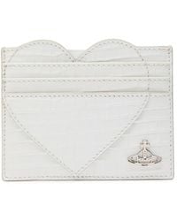Vivienne Westwood - Heart Crocodile-Effect Leather Card Holder - Lyst
