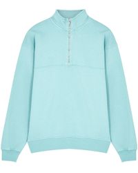 COLORFUL STANDARD - Half-Zip Cotton Sweatshirt - Lyst