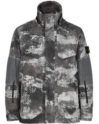 Stone Island - Camouflage-Print Econyl Nylon Jacket - Lyst