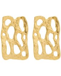 LYNYER - Mystic 24Kt-Plated Drop Earrings - Lyst