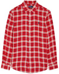 Polo Ralph Lauren - Plaid Linen Shirt - Lyst