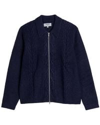 Wax London - Friar Cable-Knit Jacket - Lyst