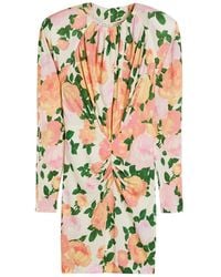Stella McCartney - Floral-Print Crepe-Jersey Mini Dress - Lyst